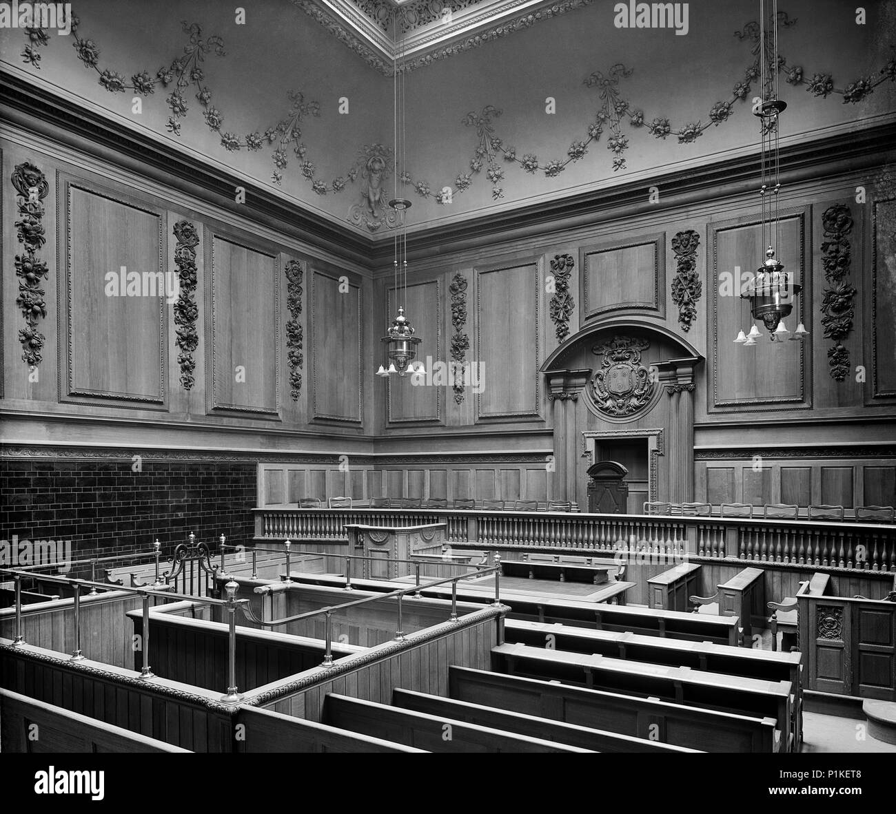 Sitzungen Haus, Lancaster Road, Preston, Lancashire, 1904. Artist: Henry Bedford Lemere. Stockfoto