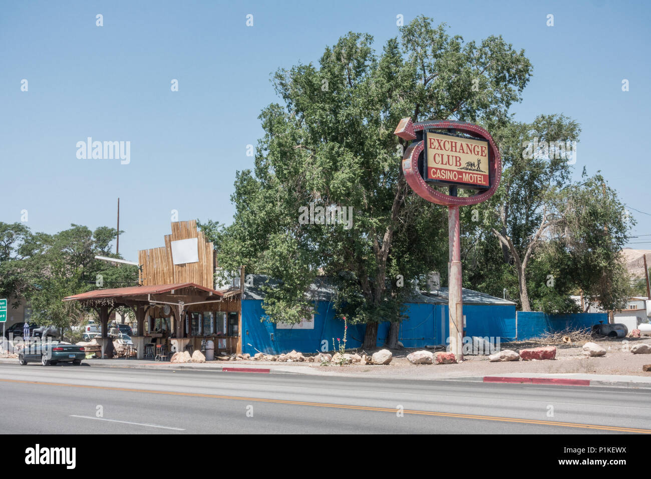 Kleine Stadt von Beatty außerhalb des Death Valley, Nevada, USA, Juni 2018 Stockfoto