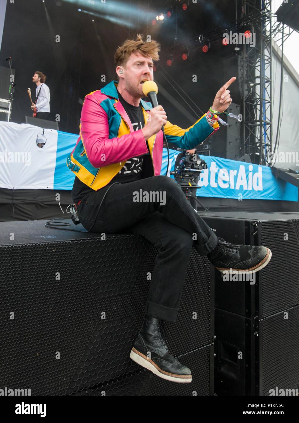 Glastonbury Festival 2017 - Samstag Bild Kaiser Chiefs 24/06/17. Stockfoto