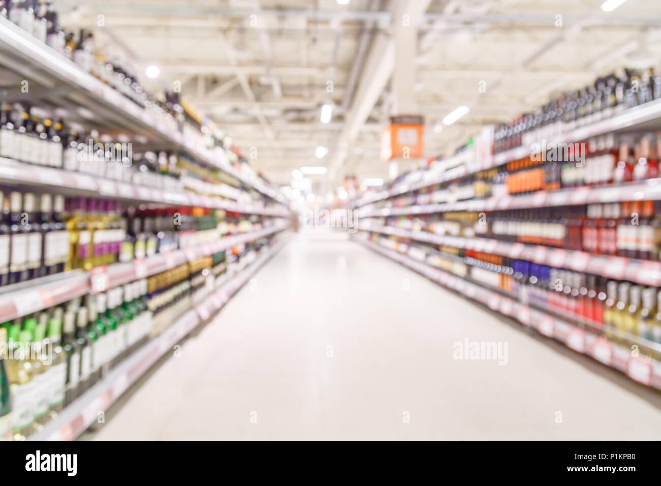 Unscharfer Hintergrund - Abstract blur Shopping Mall store Interieur. Stockfoto