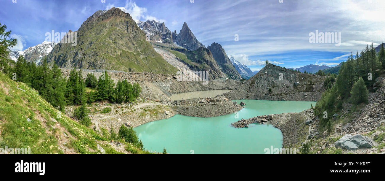 Lac du Miage (Miage See), Aostatal, Italien Stockfoto