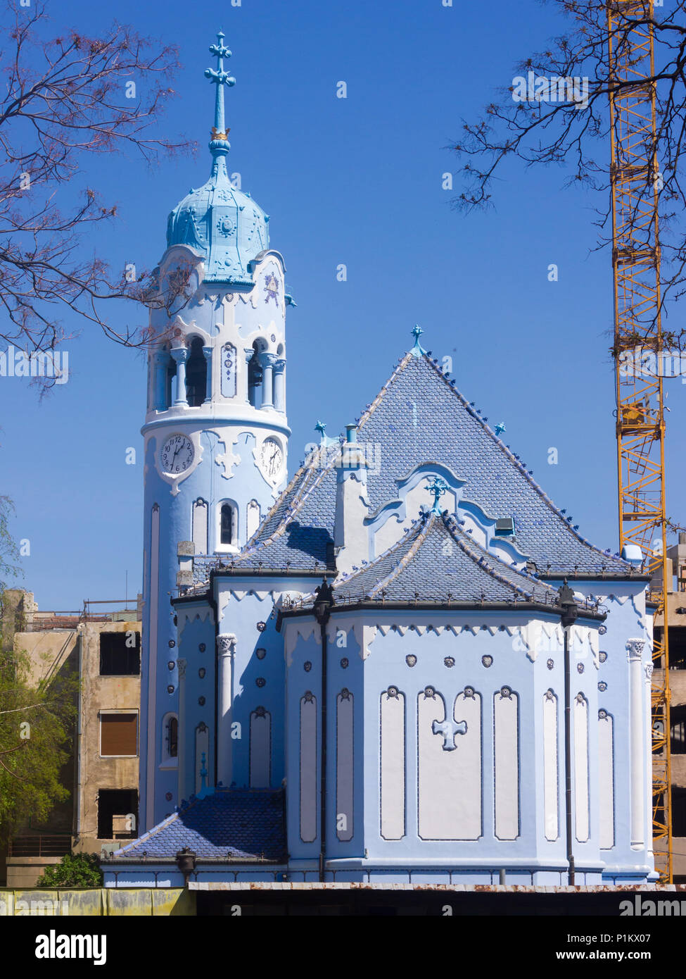 Kirche St. Elisabeth (Blaue Kirche) in Bratislava, Slowakei Stockfoto