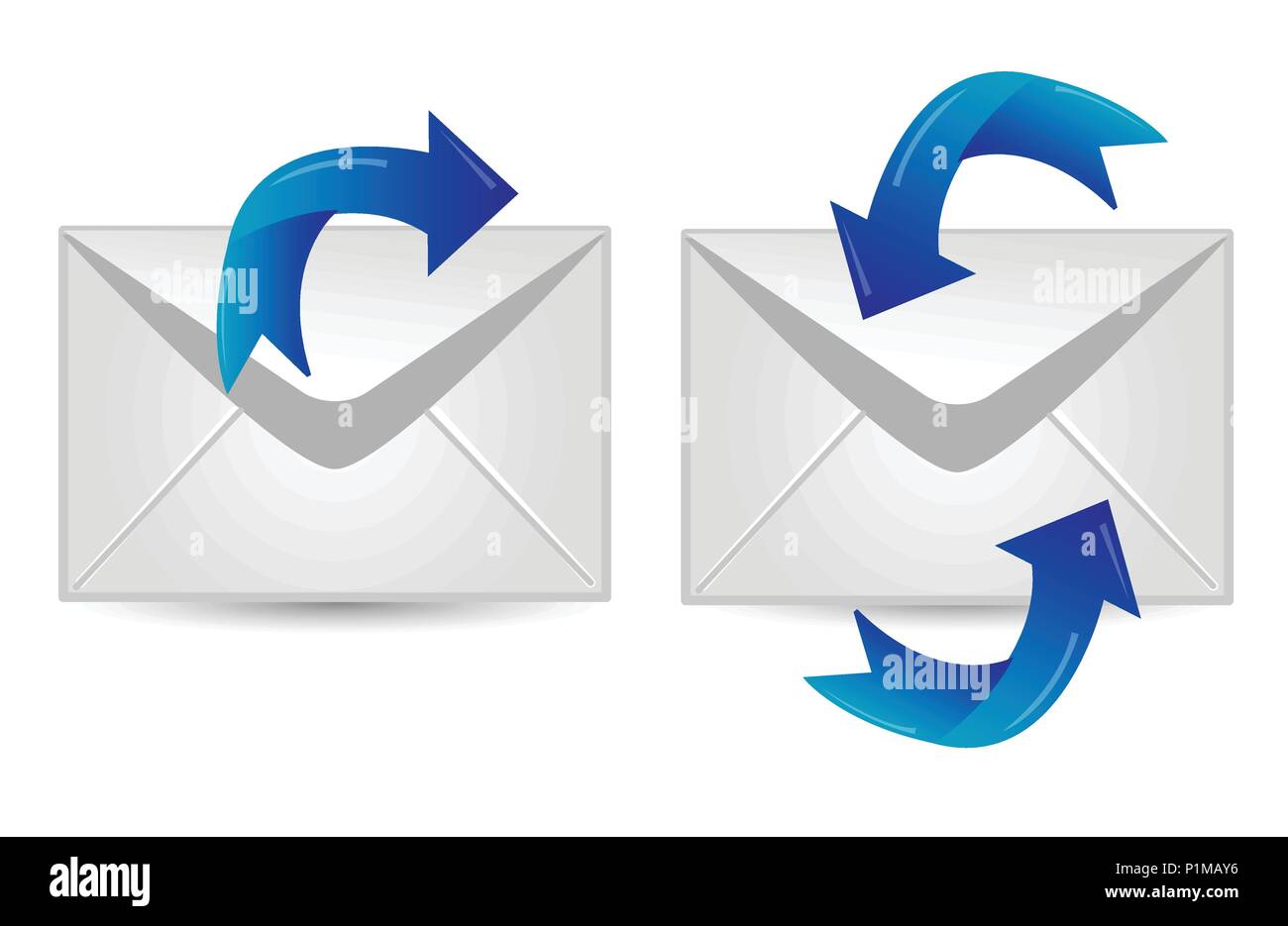 e-Mail-Symbol Stock Vektor