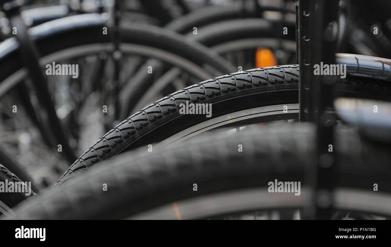 Fahrräder Nahaufnahme Stockfoto