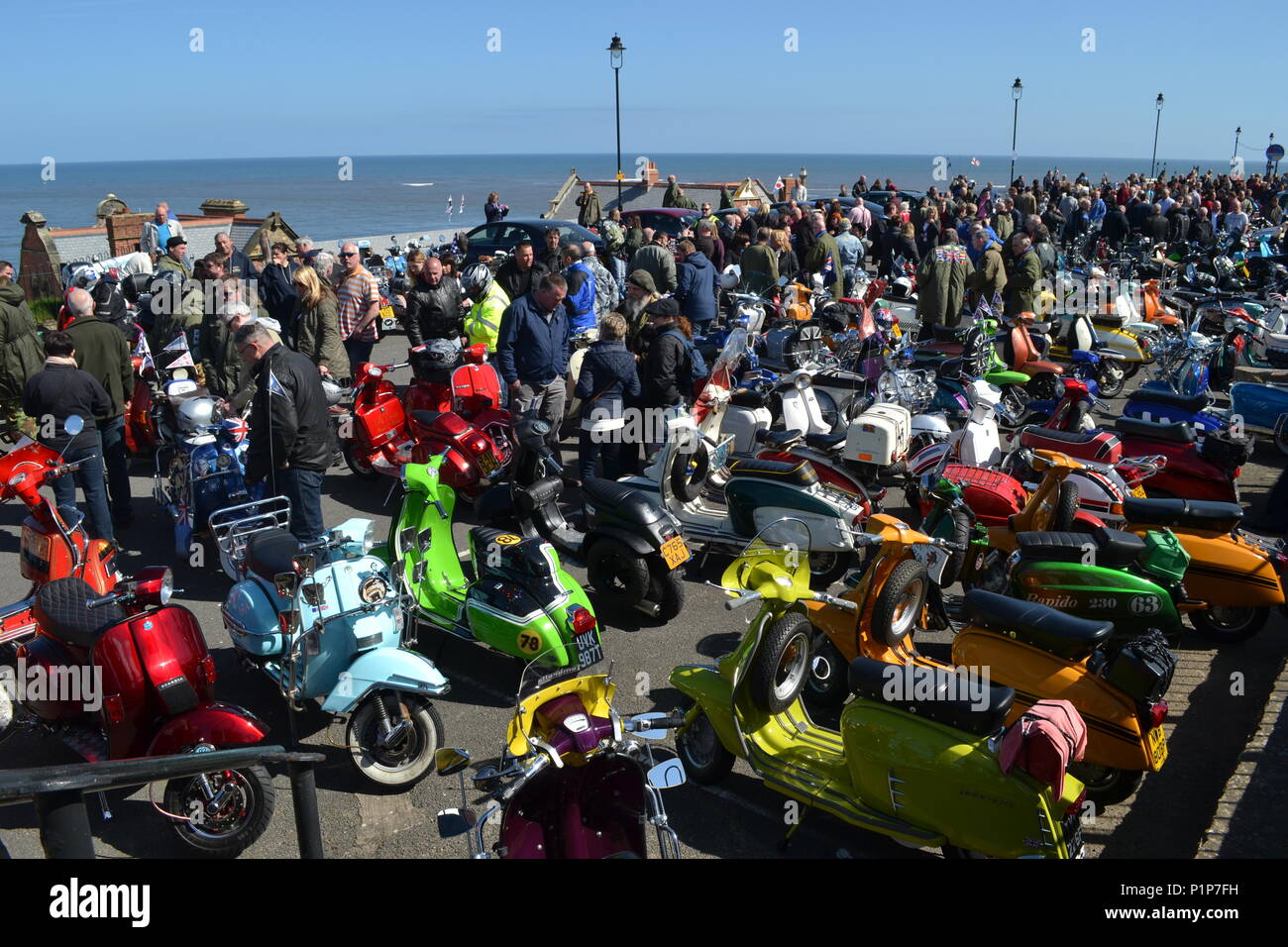Whitby Scooter Rally Stockfoto