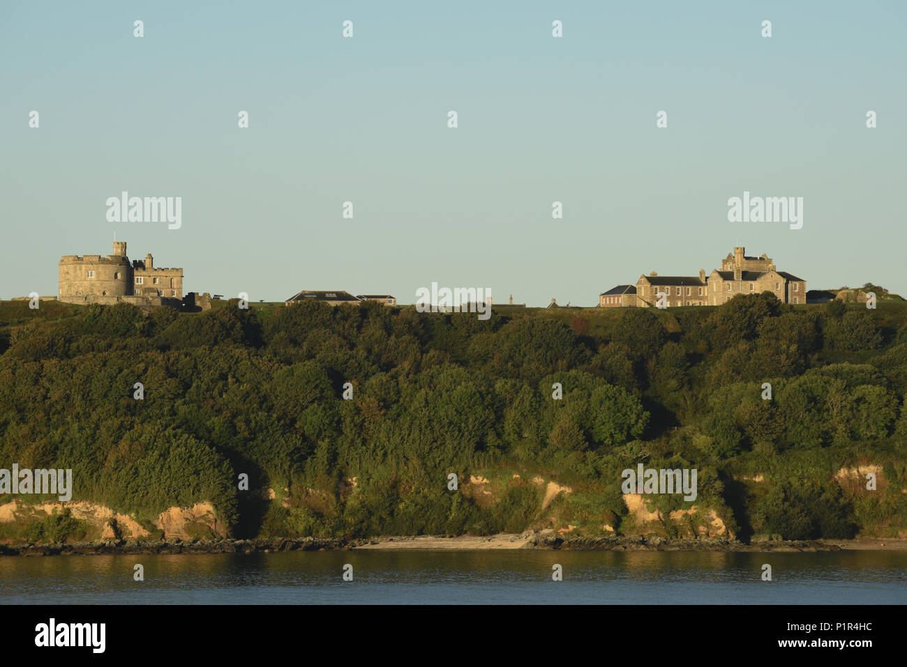 Falmouth, Großbritannien, Blick auf die Burg Pendennis Castle Stockfoto