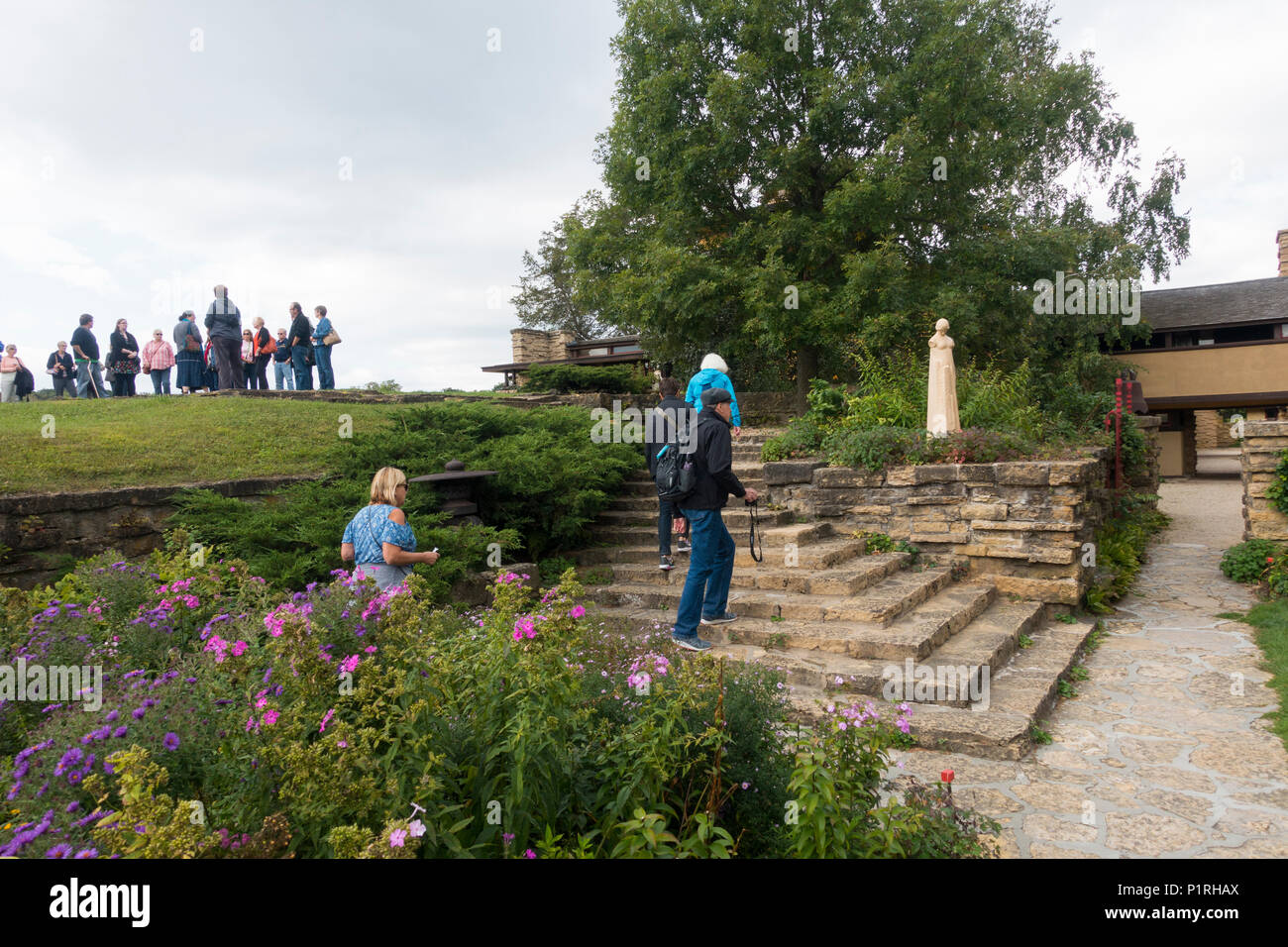 Taliesin Immobilien von Frank Lloyd Wright in Spring Green Wisconsin Stockfoto