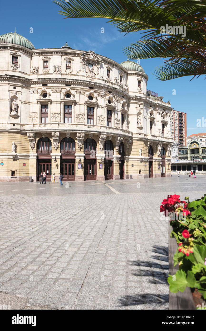 Arriaga Theater, ca. 1890; Bilboa, Vizcaya, Pais Vasco, Spanien Stockfoto