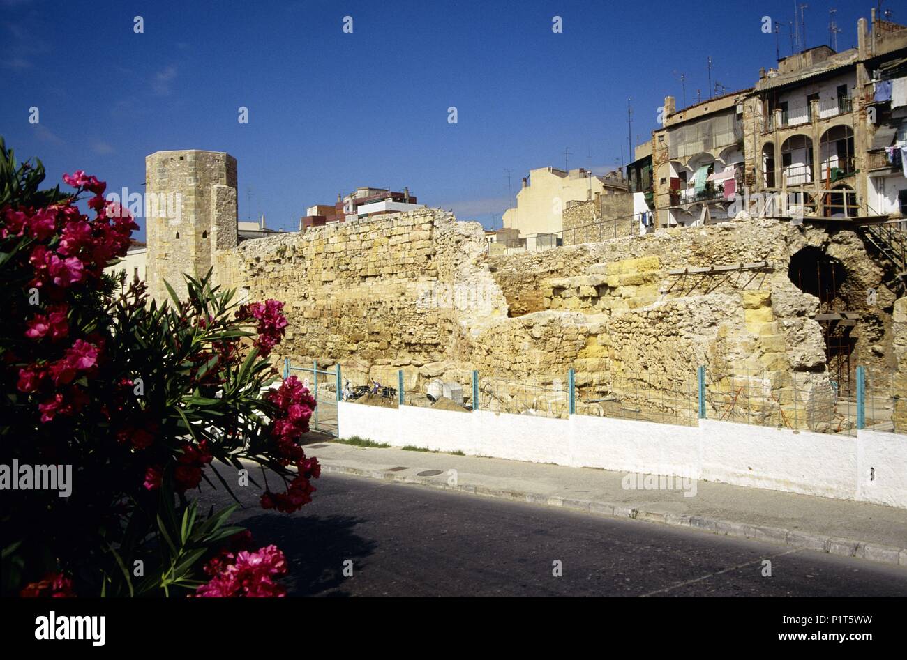 Alte Ruinen (cicus römische Architektur). Stockfoto