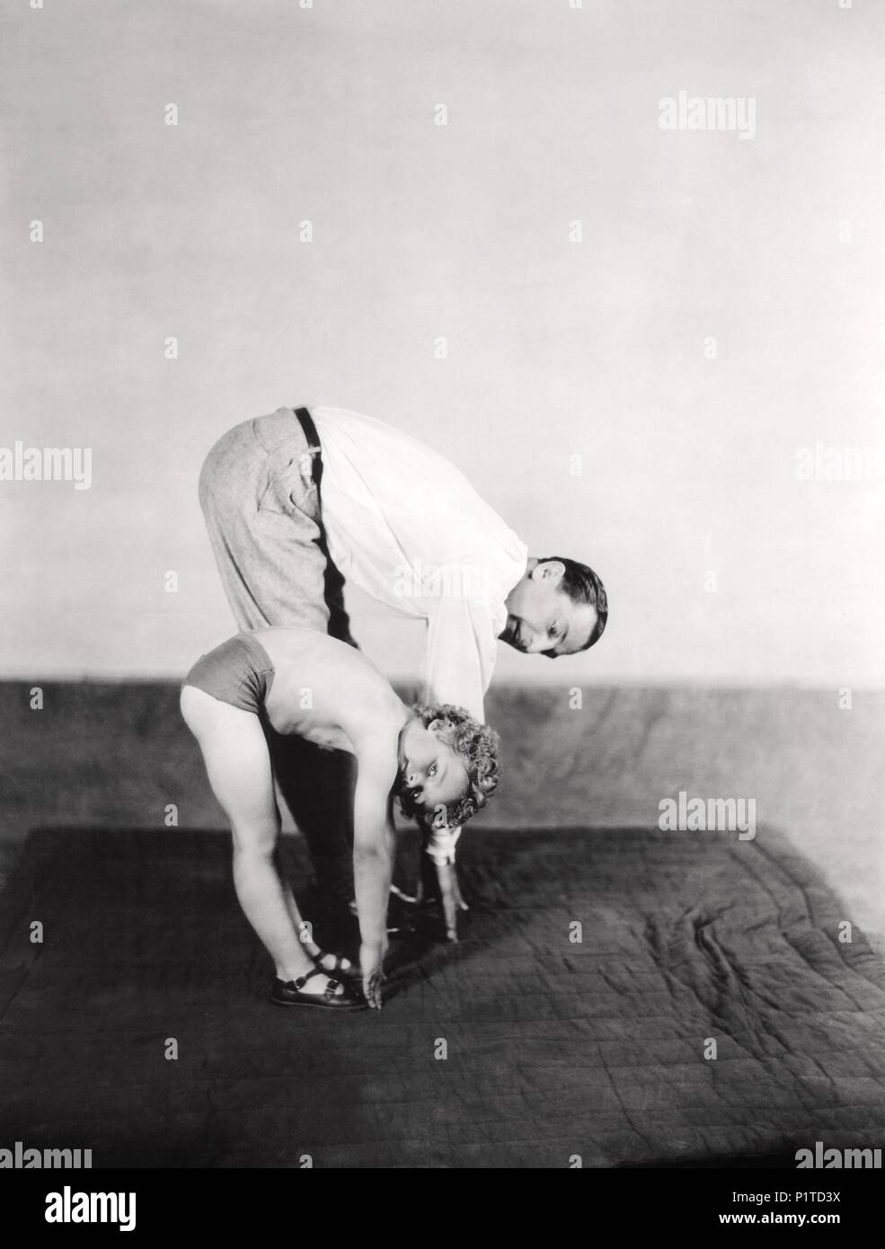 Limbering bis Stockfoto