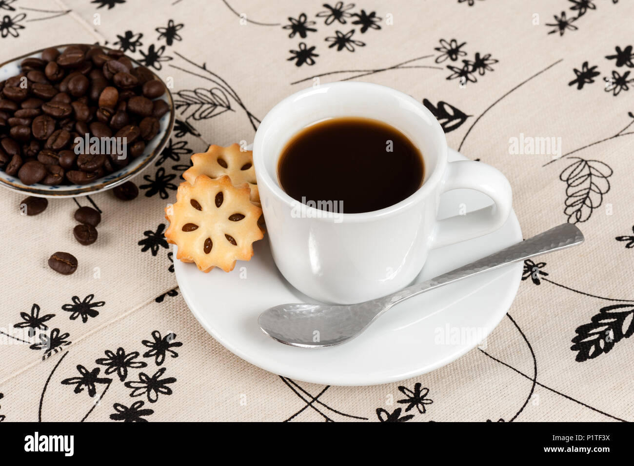 Der Kaffee Liebhaber Konzept, einer Tasse Kaffee Stockfoto