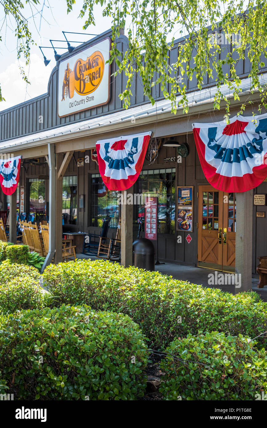 Cracker Barrel Old Country Store in Russellville, Arkansas. (USA) Stockfoto