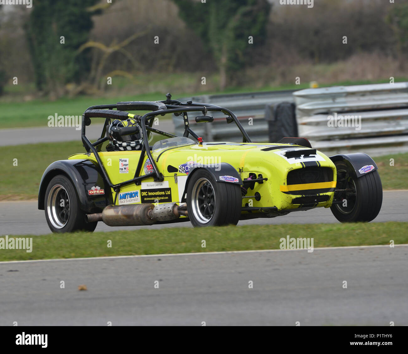 Richard Carter, Caterham R300, Offene Serie, CSCC, Snetterton Rennstrecke, Snetterton, Norfolk, England, Samstag, 7. April 2018. Klassische Spor Stockfoto