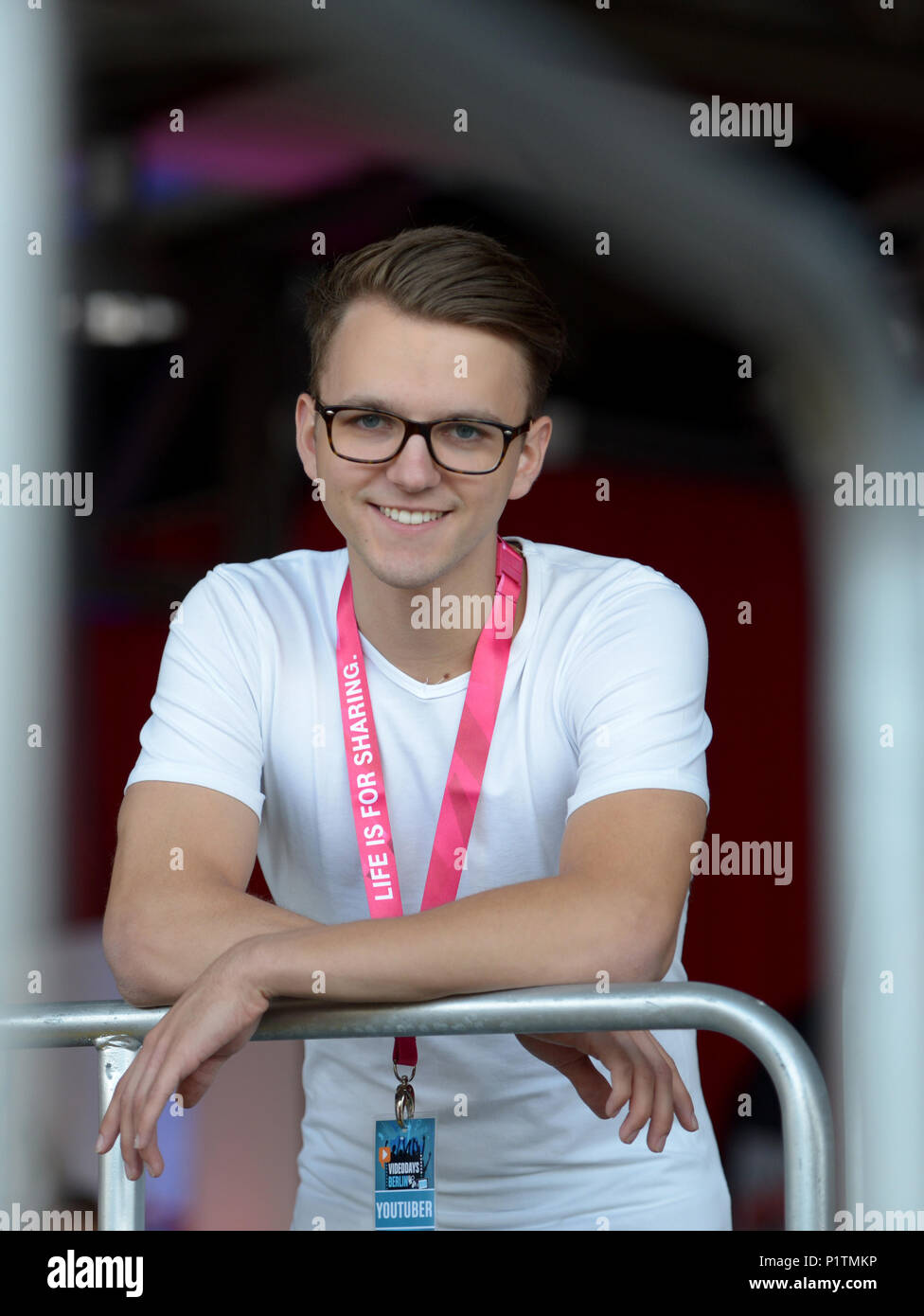 Potsdam, Deutschland, YouTuber Max Oberueber Stockfotografie Alamy