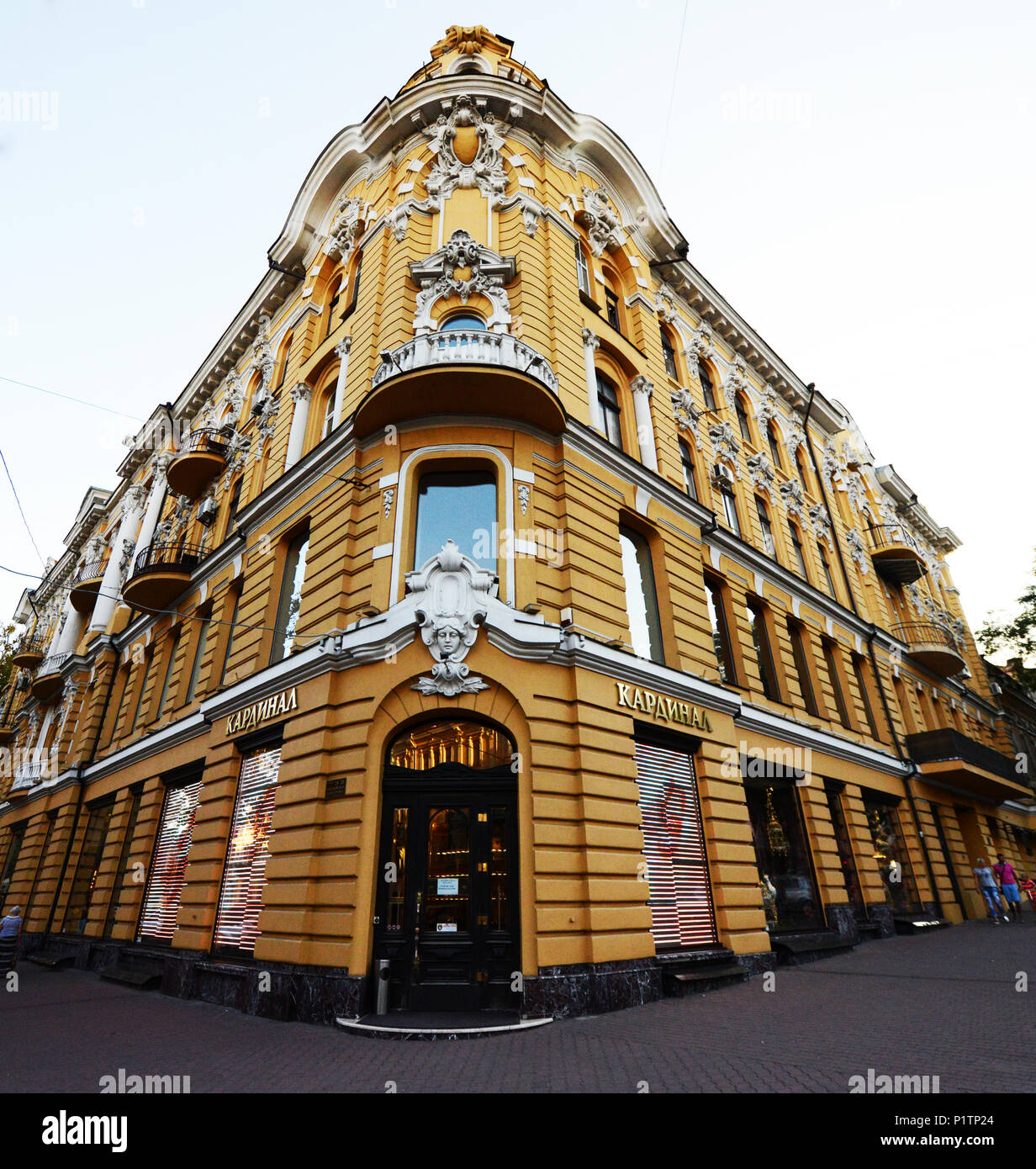 Schönen Jugendstil-bauten in Odessa, Ukraine. Stockfoto