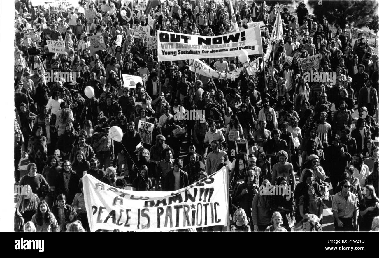 Berkeley in den 60er Jahren Krawallen Stockfoto