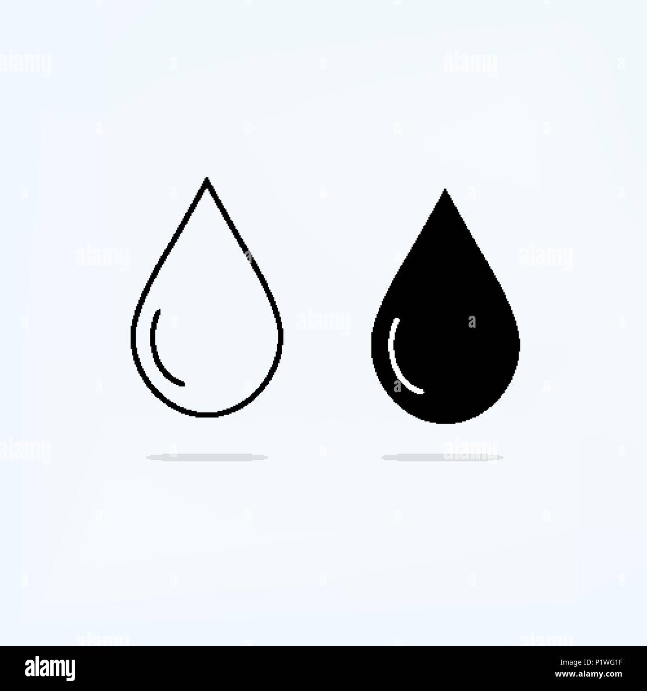 Einstellen der schwarzen und der dünne Linie angezeigten Symbole Stock Vektor