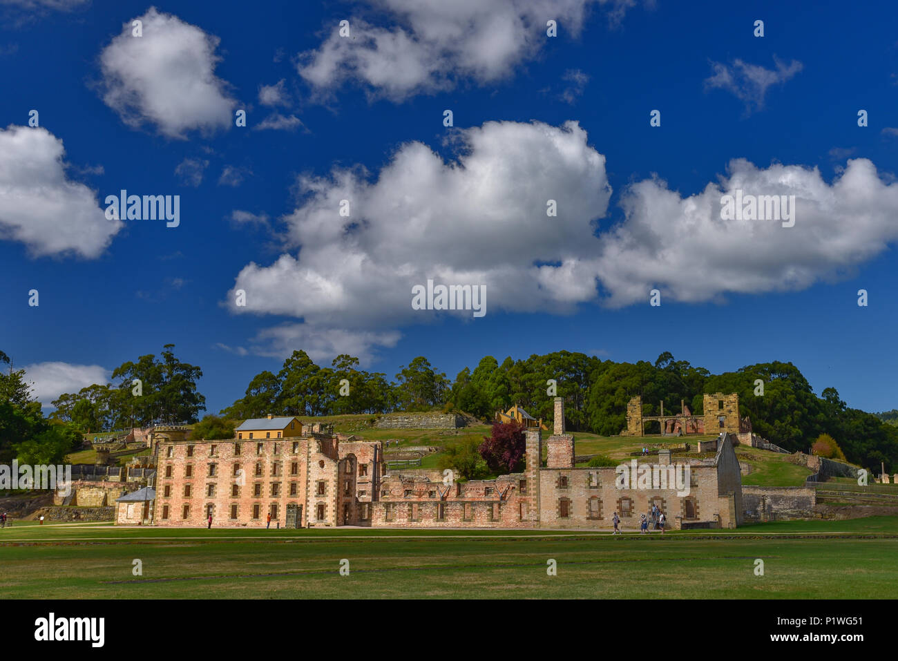 Port Arthur Historic Site, eine ehemalige Straftäter-Siedlung in Tasmanien, Australien Stockfoto