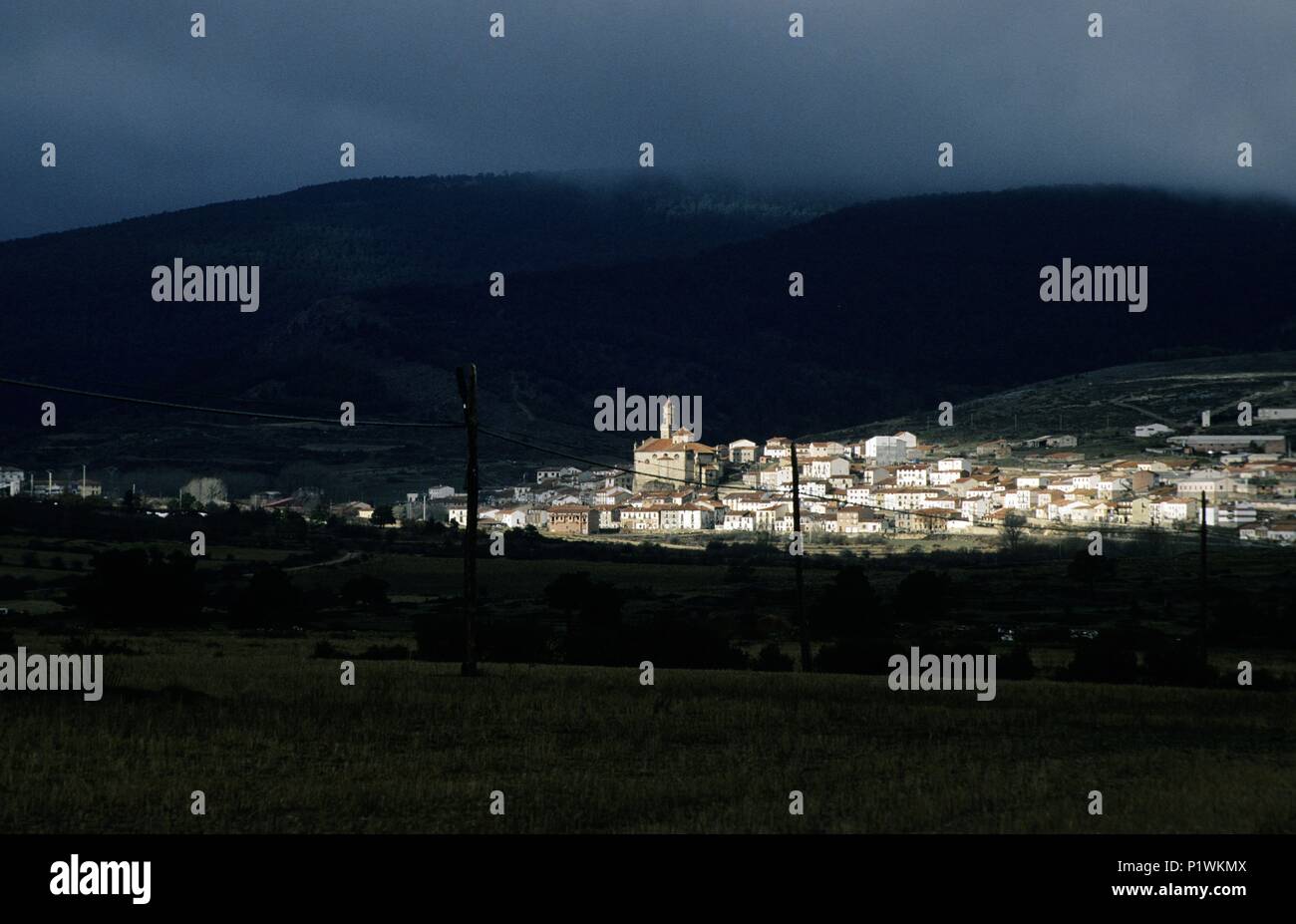 Orihuela del Tremedal; Stadt Albarracín Mountain Range. Stockfoto