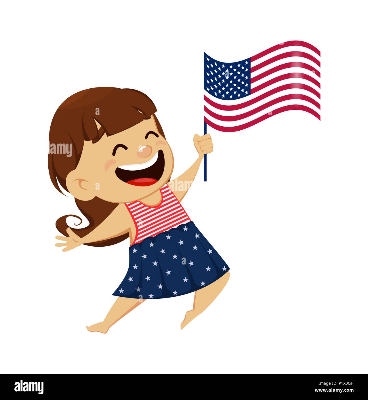 4th Of July Decoration Alles Gute Am 4. Juli, USA Independence Day.  Handgezeichnete Deko Usa, image size:1279x1390