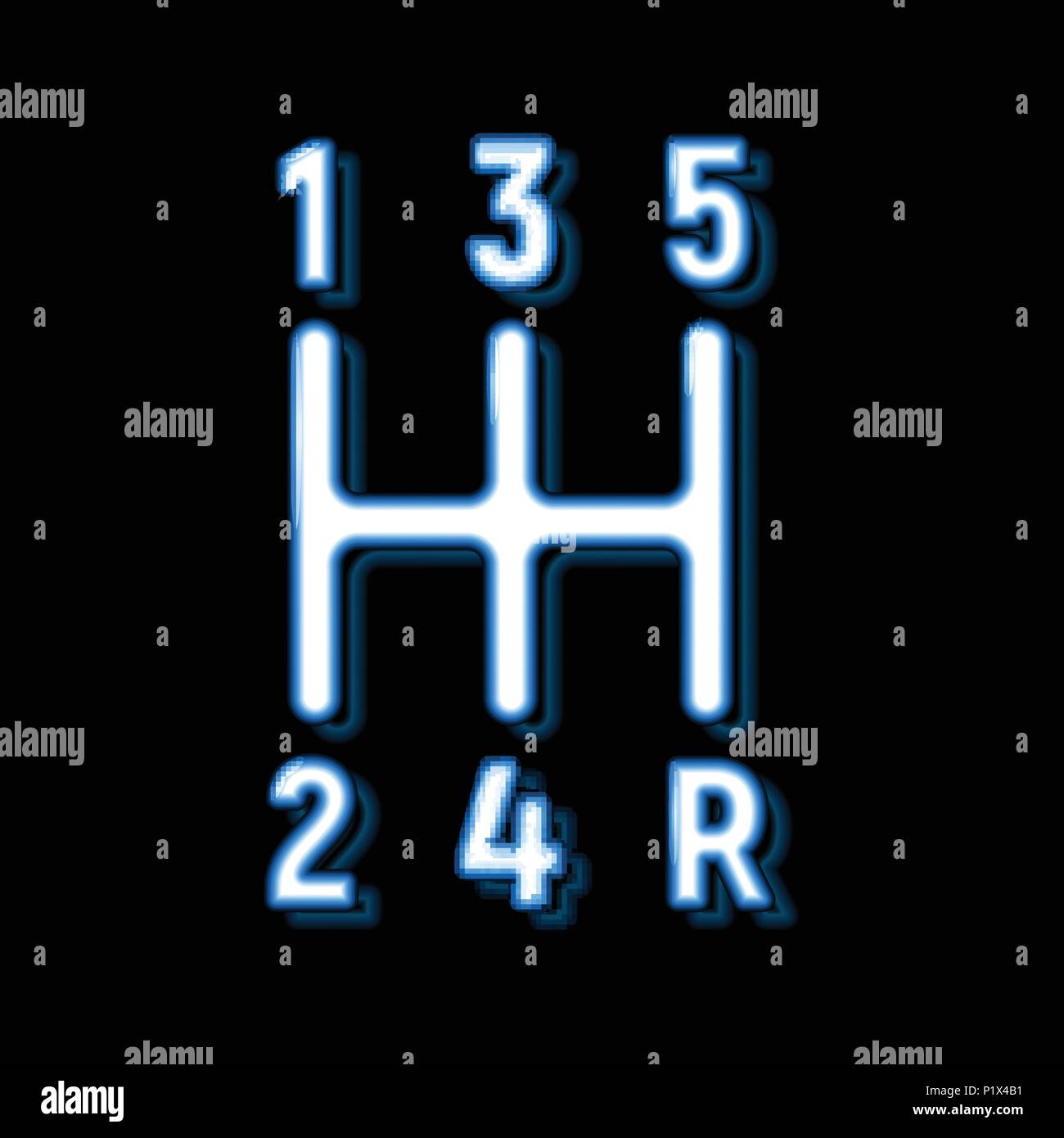 Car gear shift manual Stock-Vektorgrafiken kaufen - Alamy