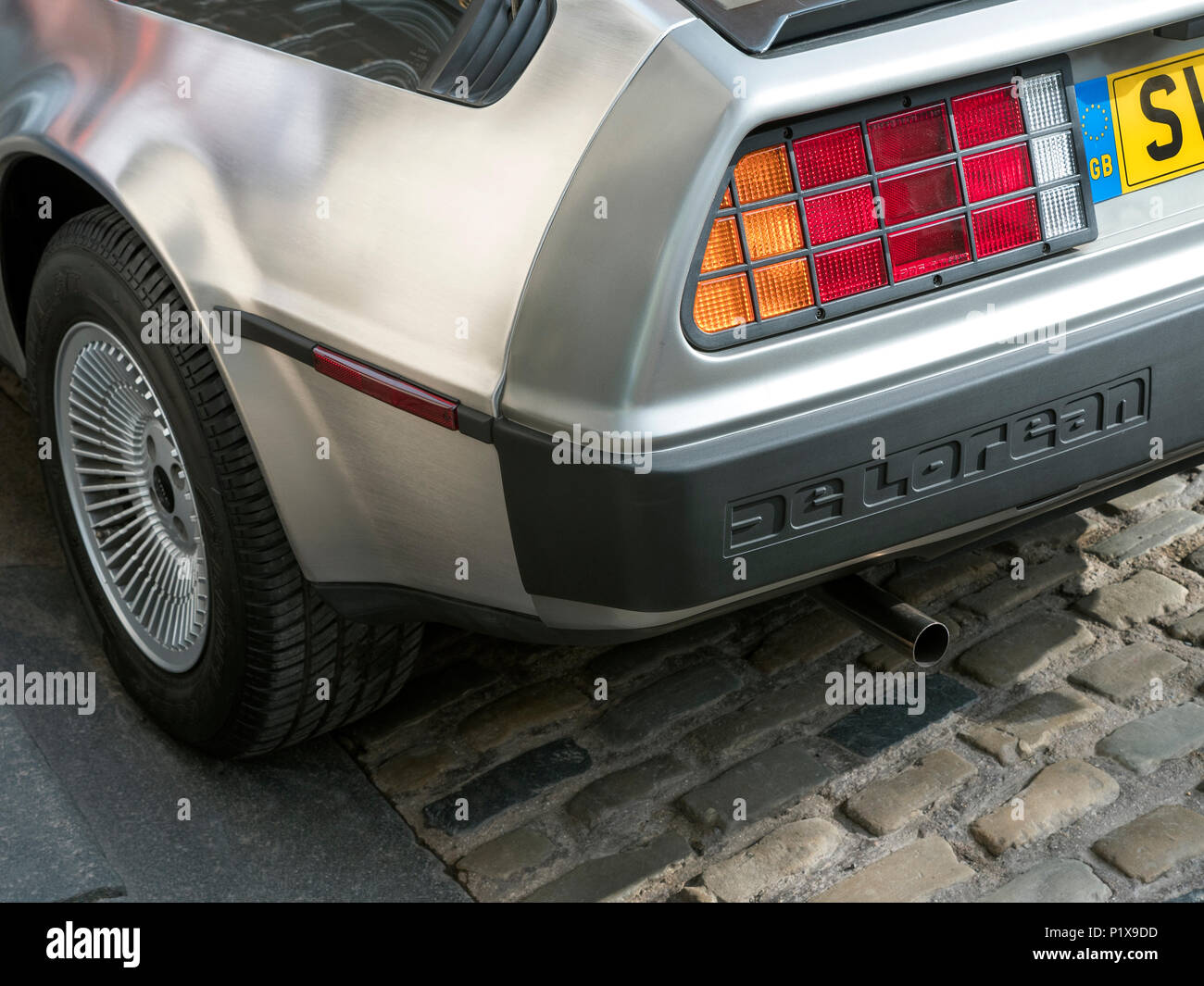 Hintere Viertel der DeLorean Sports Car 1981 Stockfoto