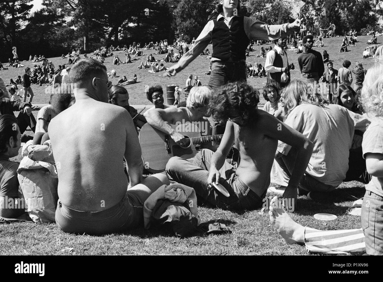 Berkeley in den 60er Jahren Krawallen Stockfoto