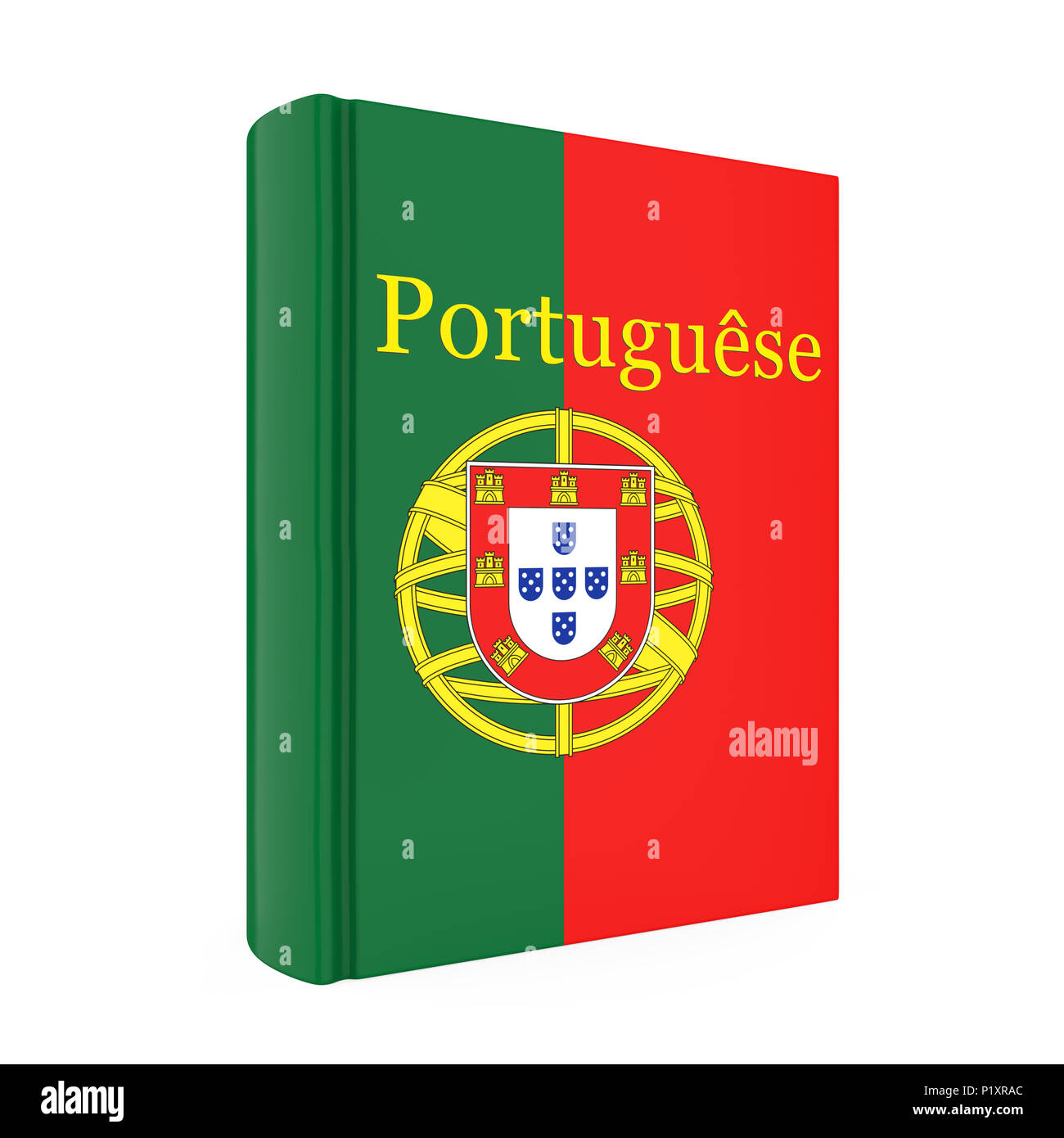 Portugiesisch wörterbuch Buch isoliert Stockfoto