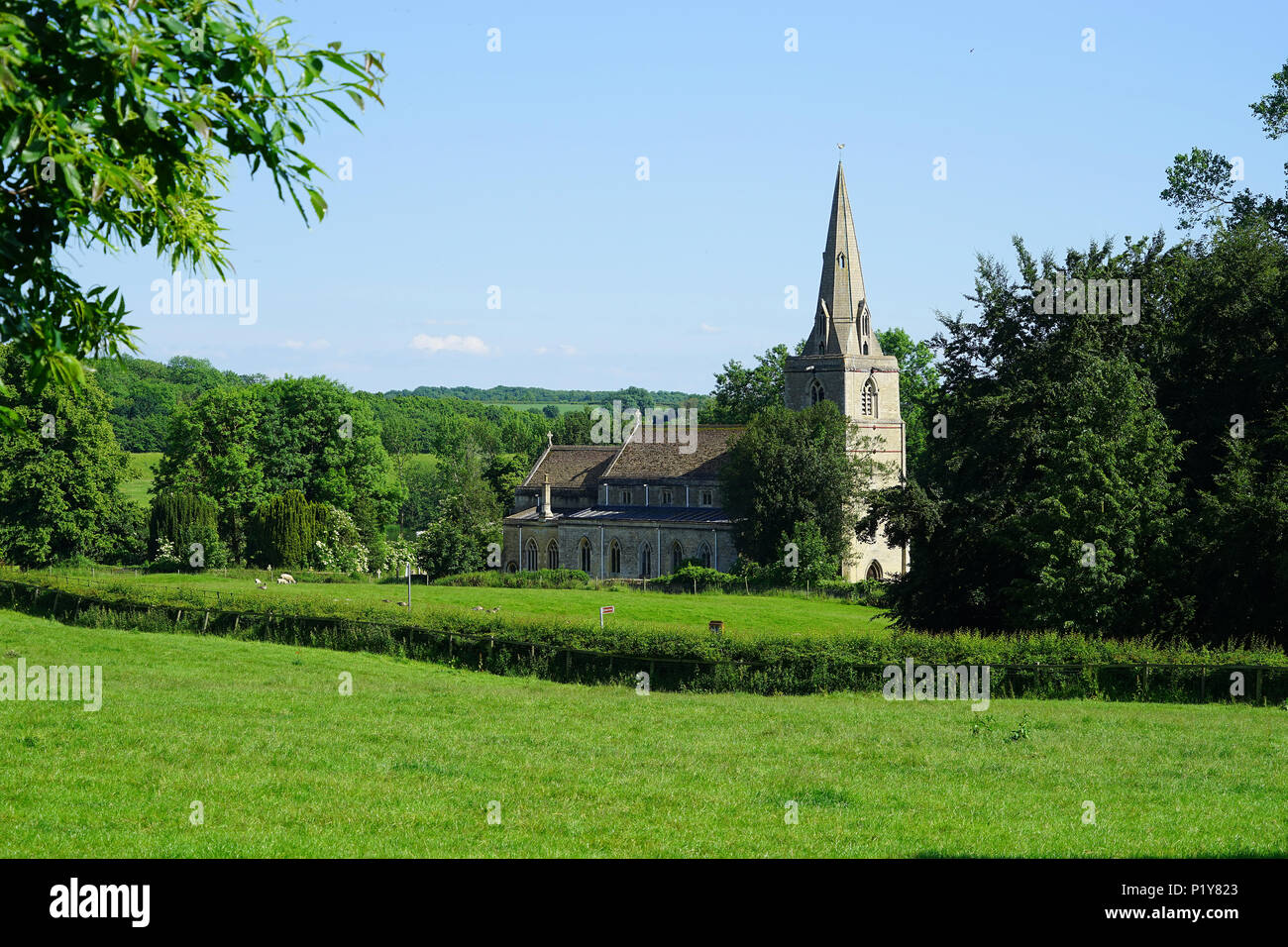 St Peter Kirche, Deene, Northamptonshire Stockfoto