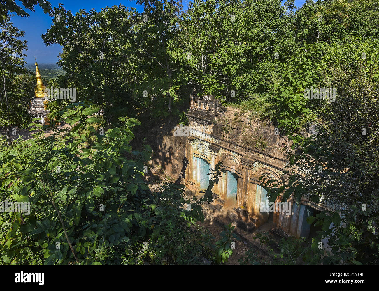 Myanmar, Sagaing region, Monywa, U-Kloster (Europäische Architektur) in Shwe Ba Taung Stockfoto