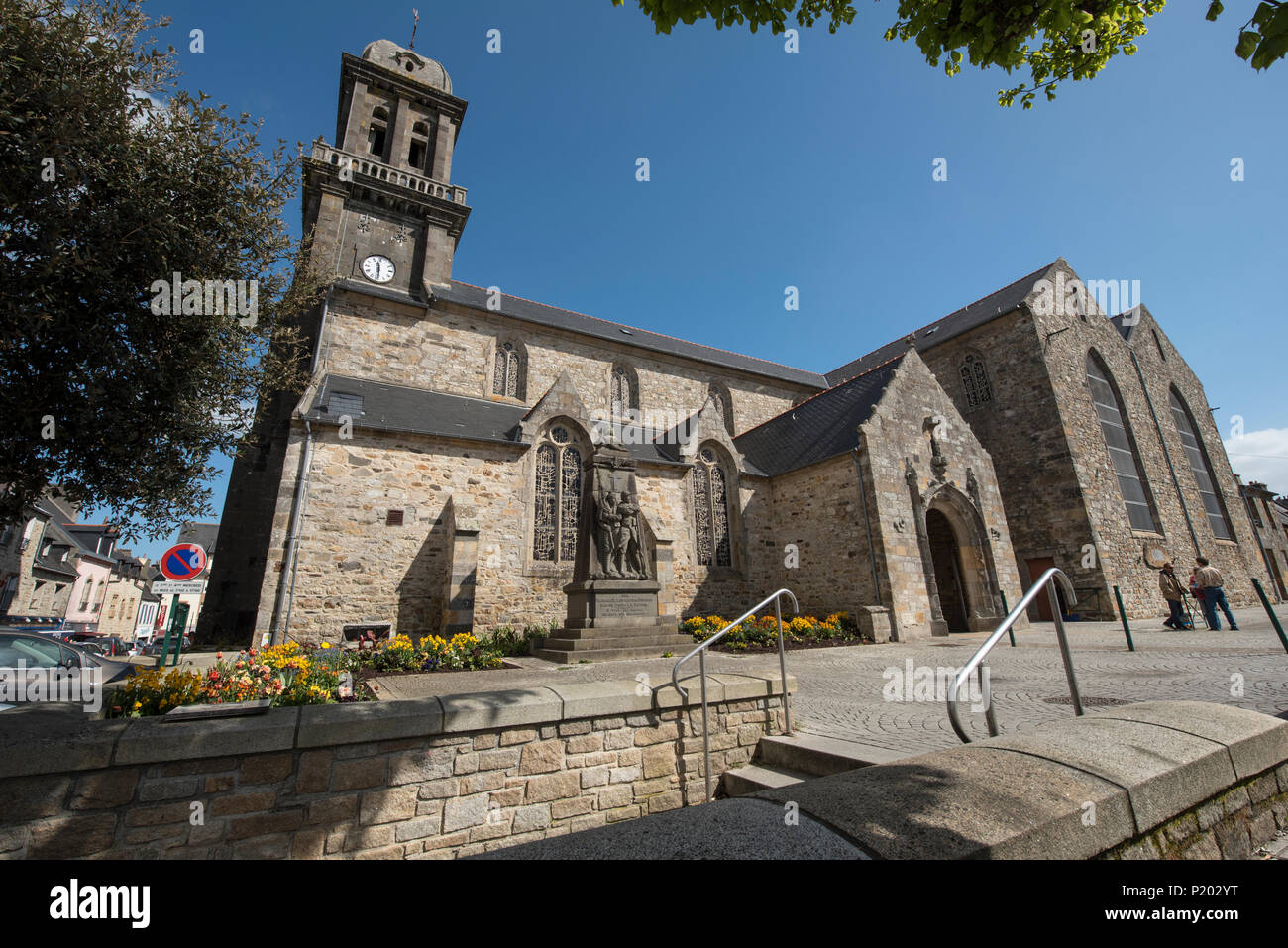 Kirche von Saint Pierre (Église Saint Pierre), Crozon, Finistère, Bretagne, Frankreich. Stockfoto