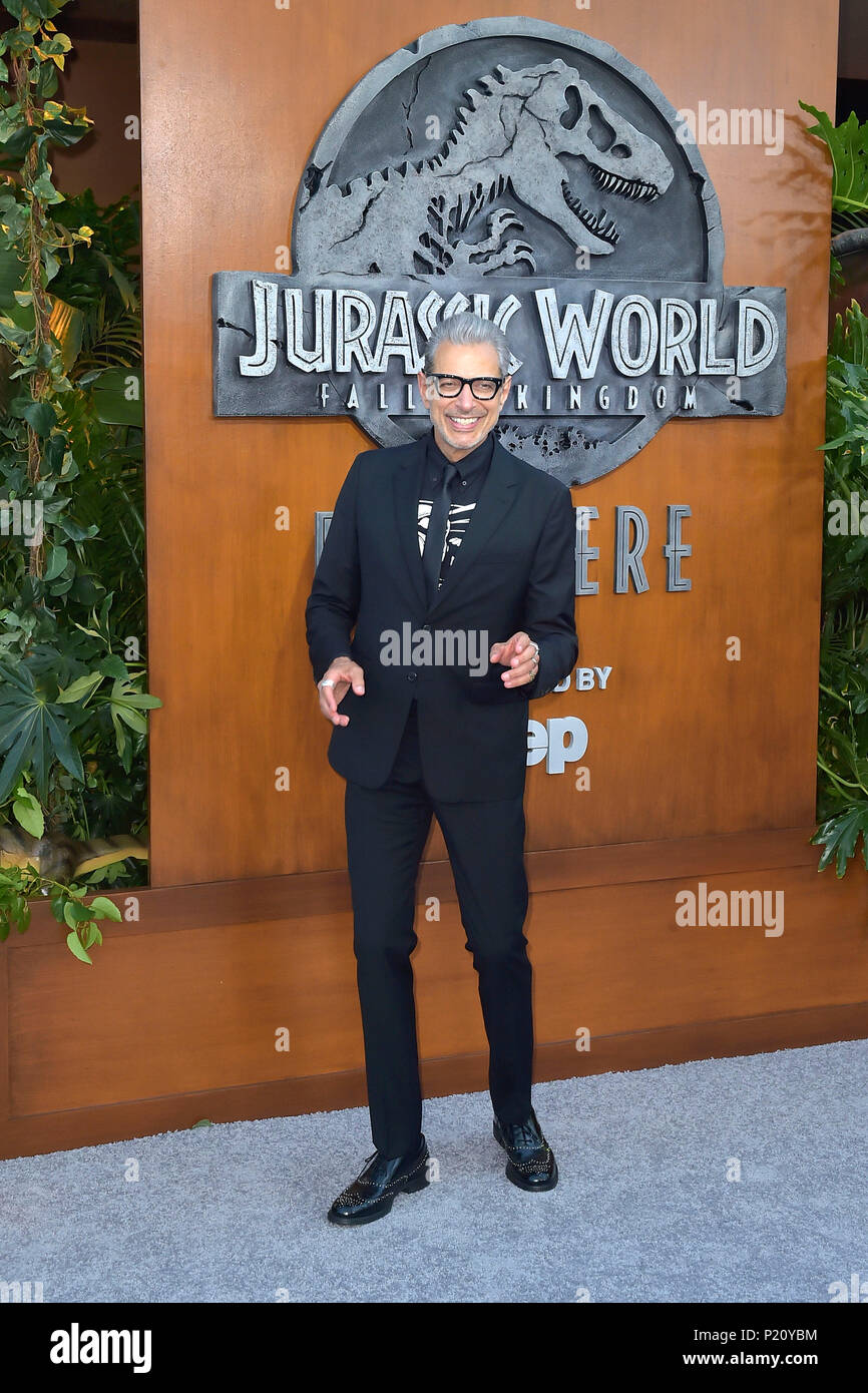 Jeff Goldblum die Teilnahme an der 'Jurassic Welt: Gefallene Königreich" Premiere auf der Walt Disney Concert Hall am 12. Juni 2018 in Los Angeles, Kalifornien. Stockfoto