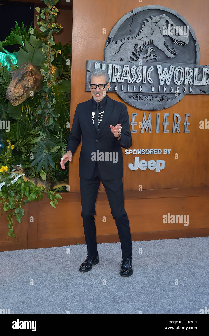 Jeff Goldblum die Teilnahme an der 'Jurassic Welt: Gefallene Königreich" Premiere auf der Walt Disney Concert Hall am 12. Juni 2018 in Los Angeles, Kalifornien. Stockfoto