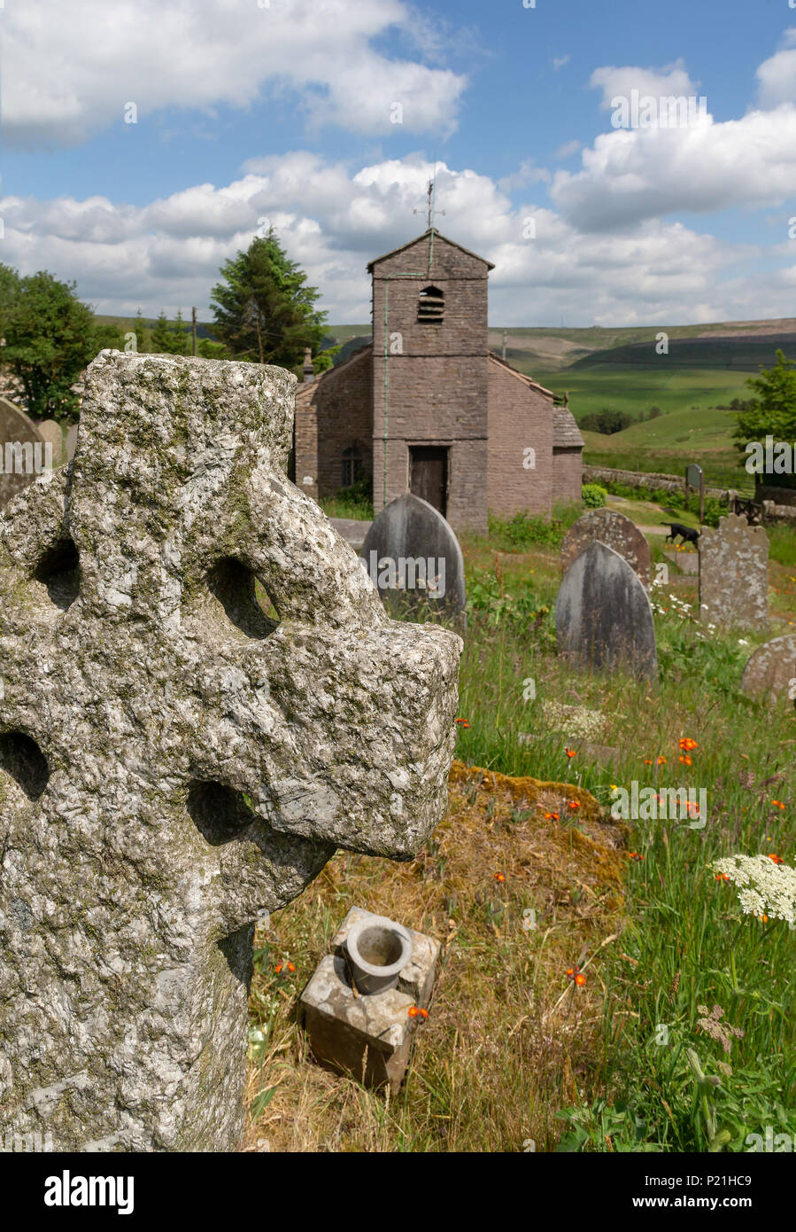 12. Juni 2018-St Stephen's Kapelle, eine Kapelle aus dem 17. Jahrhundert auch als Wald Kapelle bekannt, verschmolzen mit Rainow Parish, 1834 umgebaut, in der westlichen Spitze Stockfoto