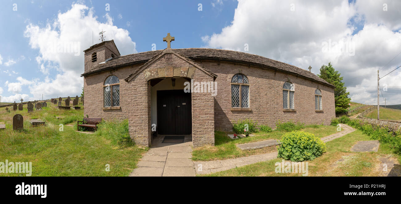 12. Juni 2018-St Stephen's Kapelle, eine Kapelle aus dem 17. Jahrhundert auch als Wald Kapelle bekannt, verschmolzen mit Rainow Parish, 1834 umgebaut, in der westlichen Spitze Stockfoto