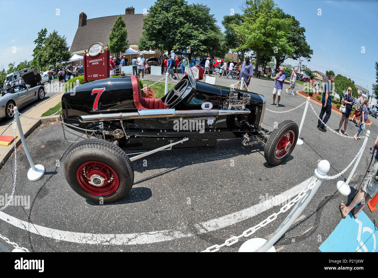 Rennwagen, Antique Car Show, nordöstlich von Philadelphia, PA, USA Stockfoto