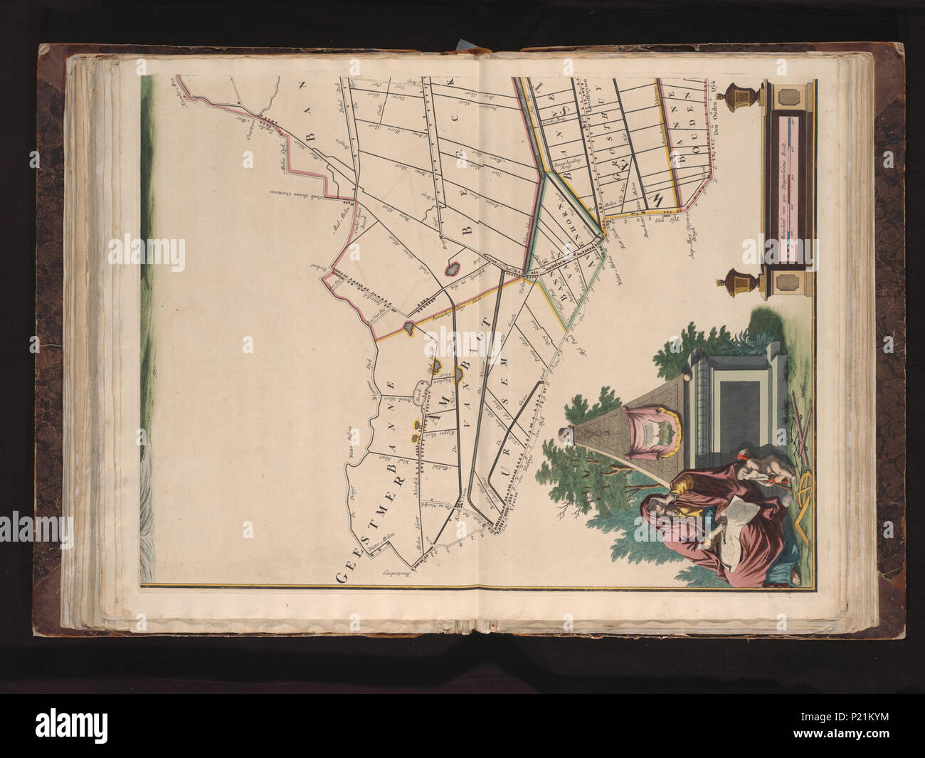 . Van Het Nieuwe kaarte dyckgraafschap van Dregterlandt MDCCXXIII/[Thomas Niemann Oostwoudt]. [C. 1:15.000]. 8-Blatt Landkarte von Drechterland. 1723. Thomas Niemann Oostwoudt XUBAKZL 12 5 054, 23.03.12, 1:31 PM, 8C, 7992 x 10656 (0+0), 100 %% %%, JUNI 2011 PPRO, 1/120 s, R55.1, G22.4, B 20.2 188 Karte - Sondersammlungen Universität Amsterdam - OTM - HB-KZL I2 5 (54) Stockfoto