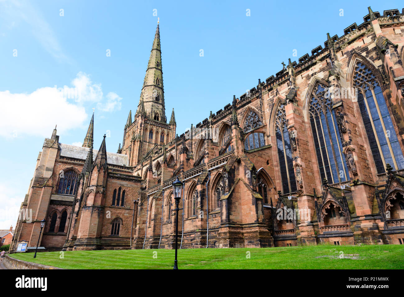 Kathedrale von Lichfield Lichfield, Staffordshire, England Stockfoto