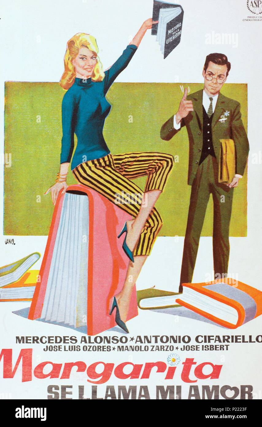 Original Film Titel: MARGARITA SE LLAMA MI AMOR. Englischer Titel: MARGARITA SE LLAMA MI AMOR. Regisseur: Ramon Fernandez. Jahr: 1961. Stockfoto
