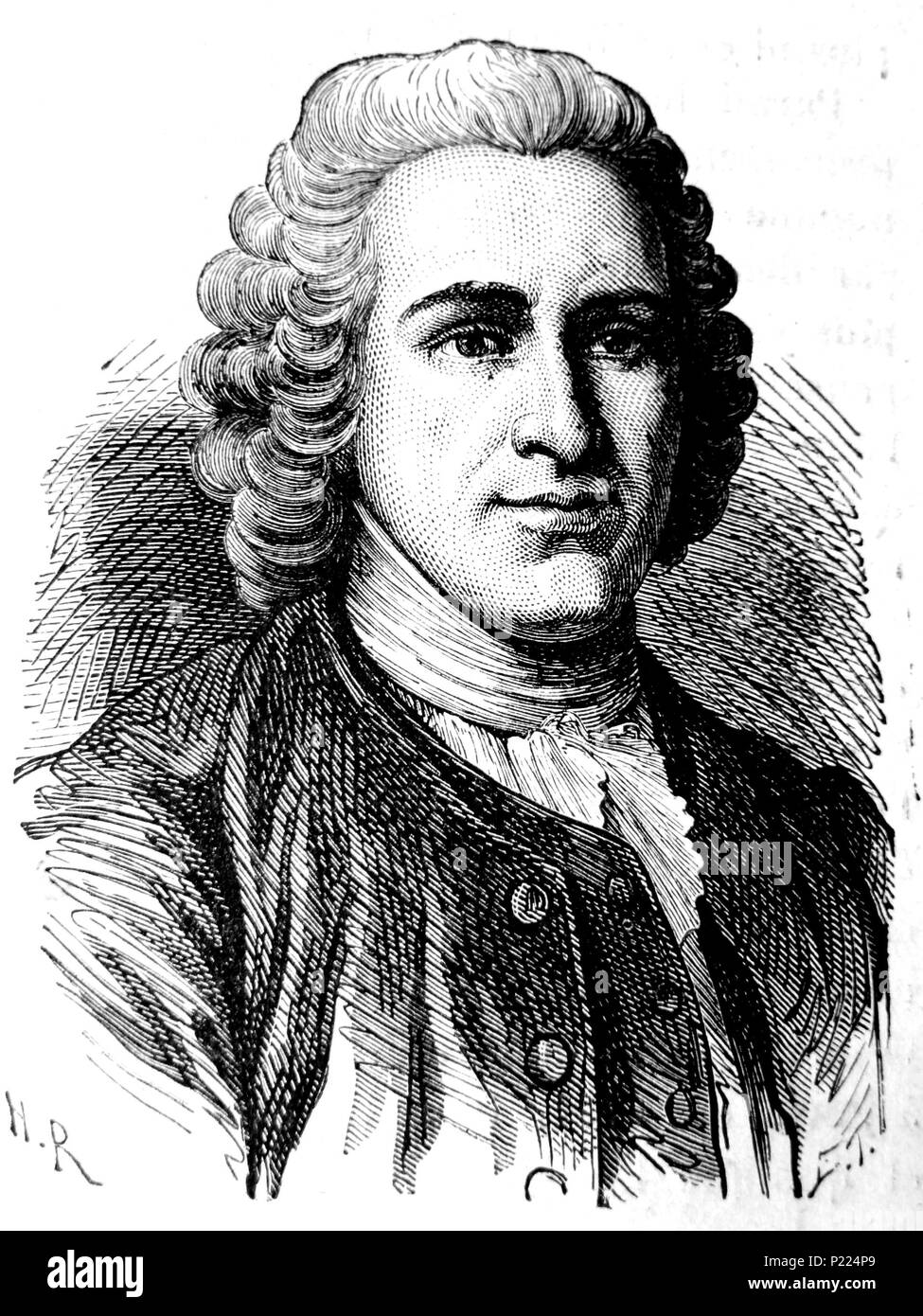 . J.-J. Rousseau 8 AduC004 J.-J. Rousseau (1712-1778) Stockfoto