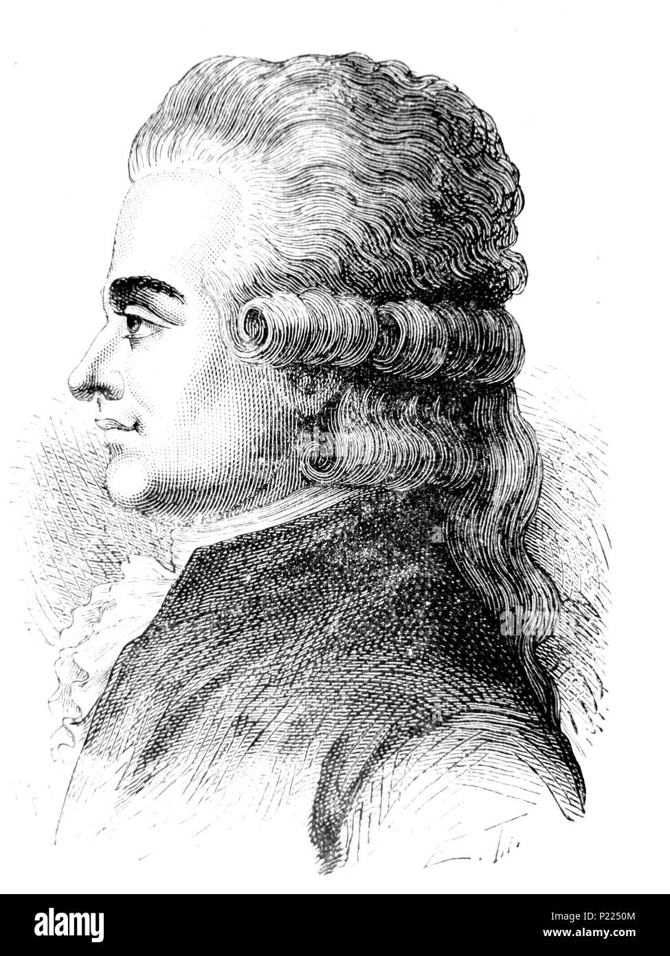 9 AduC152 Esprémesnil (1746-1794) Stockfoto