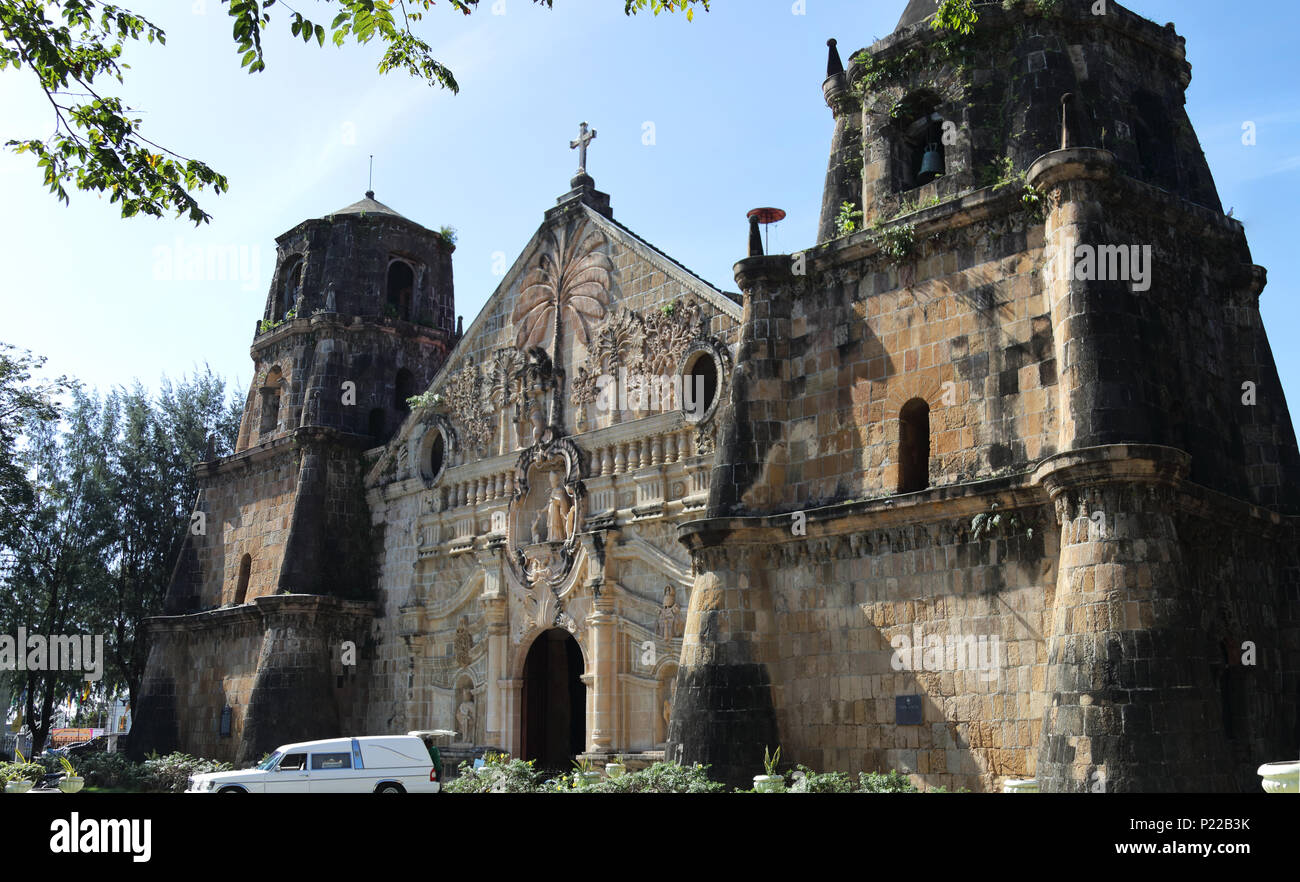 Miag-ao-Kirche in IloIlo Stockfoto