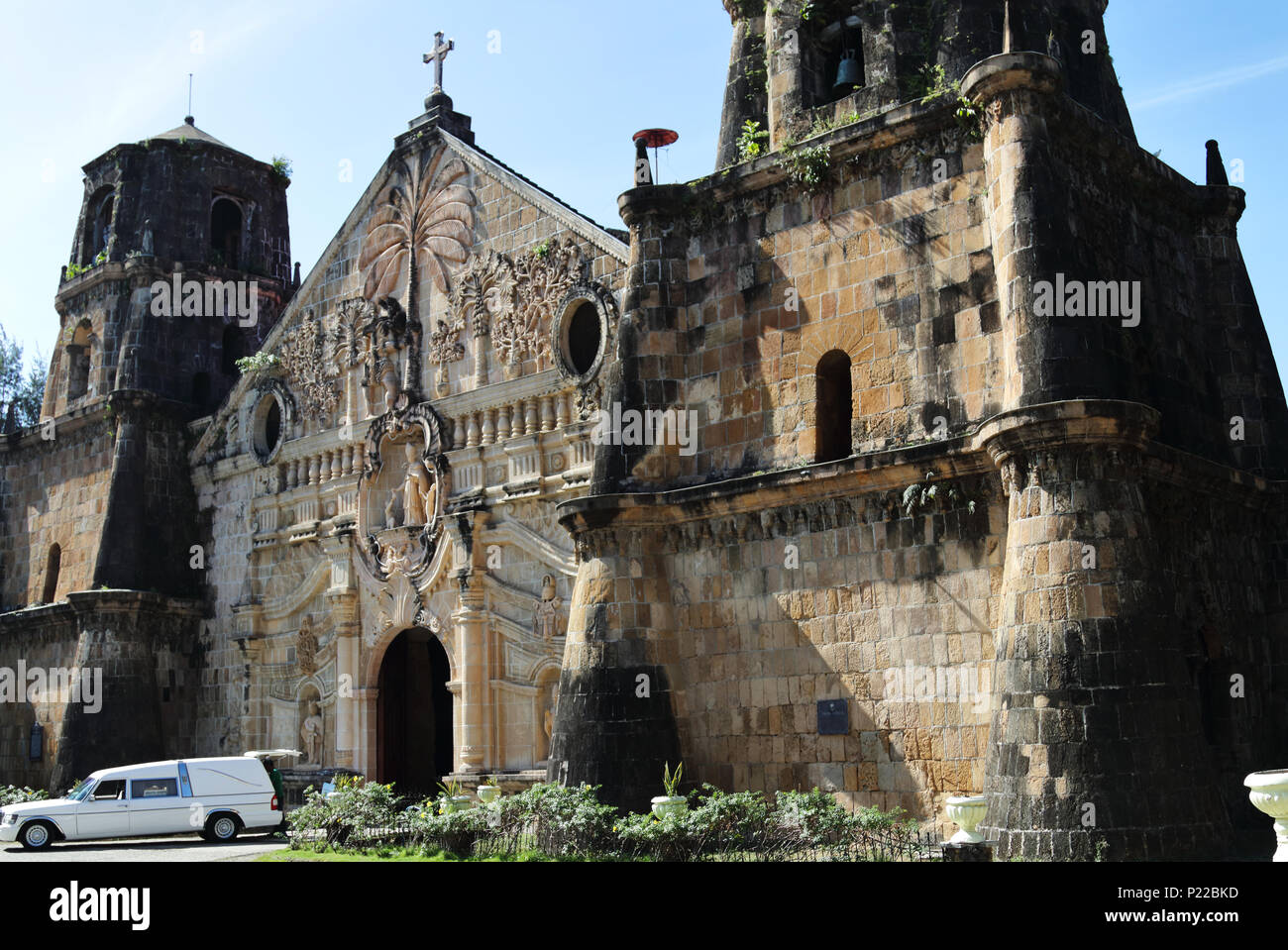 Miag-ao-Kirche in IloIlo Stockfoto
