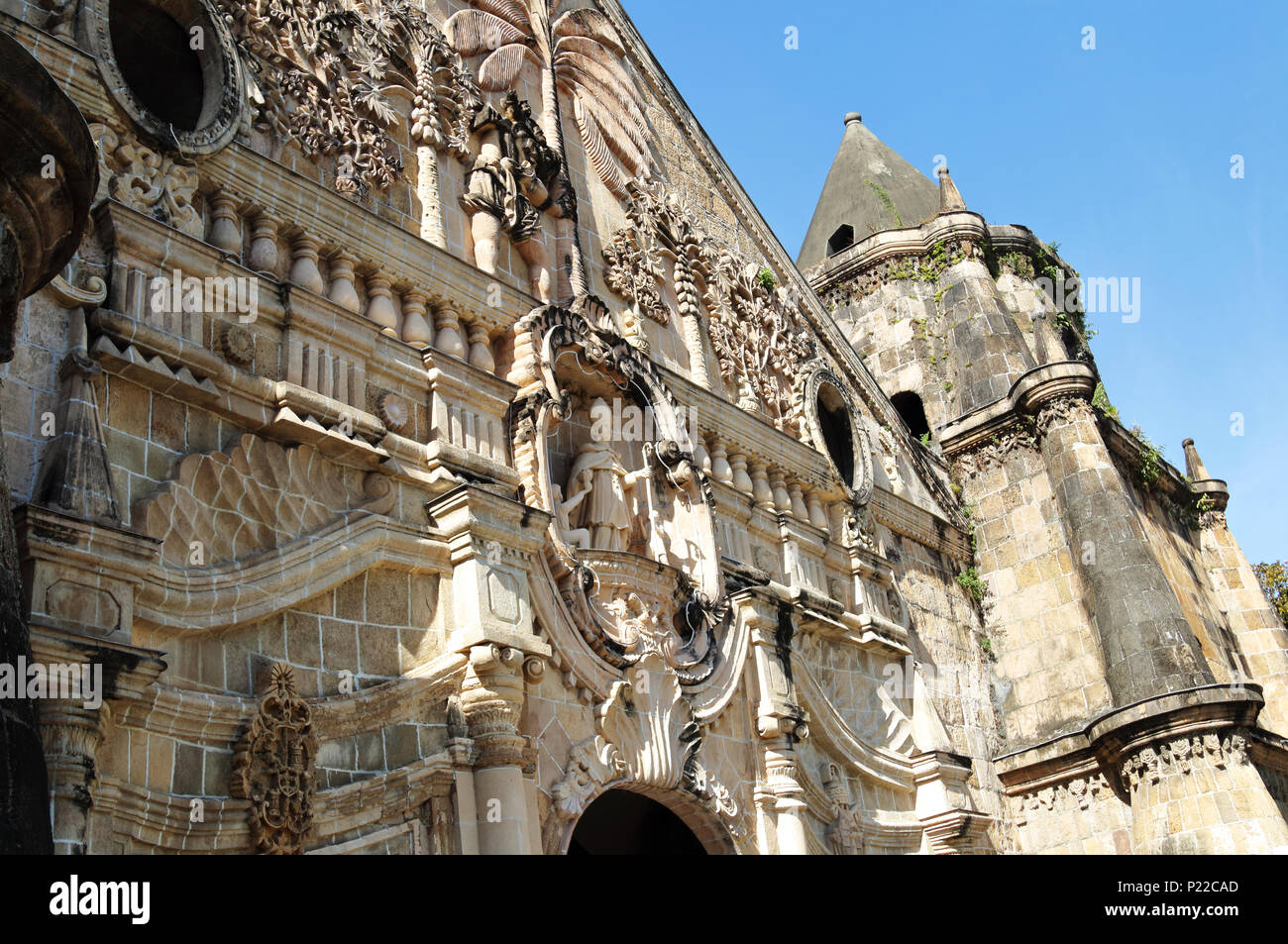 Miag-ao-Kirche in IloIlo Stockfoto