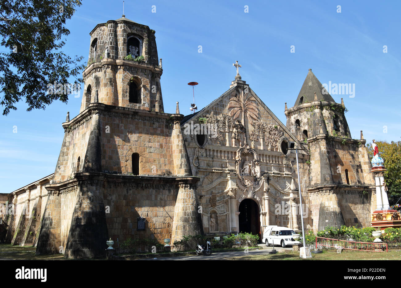Miag-ao-Kirche in IloIlo Stockfoto