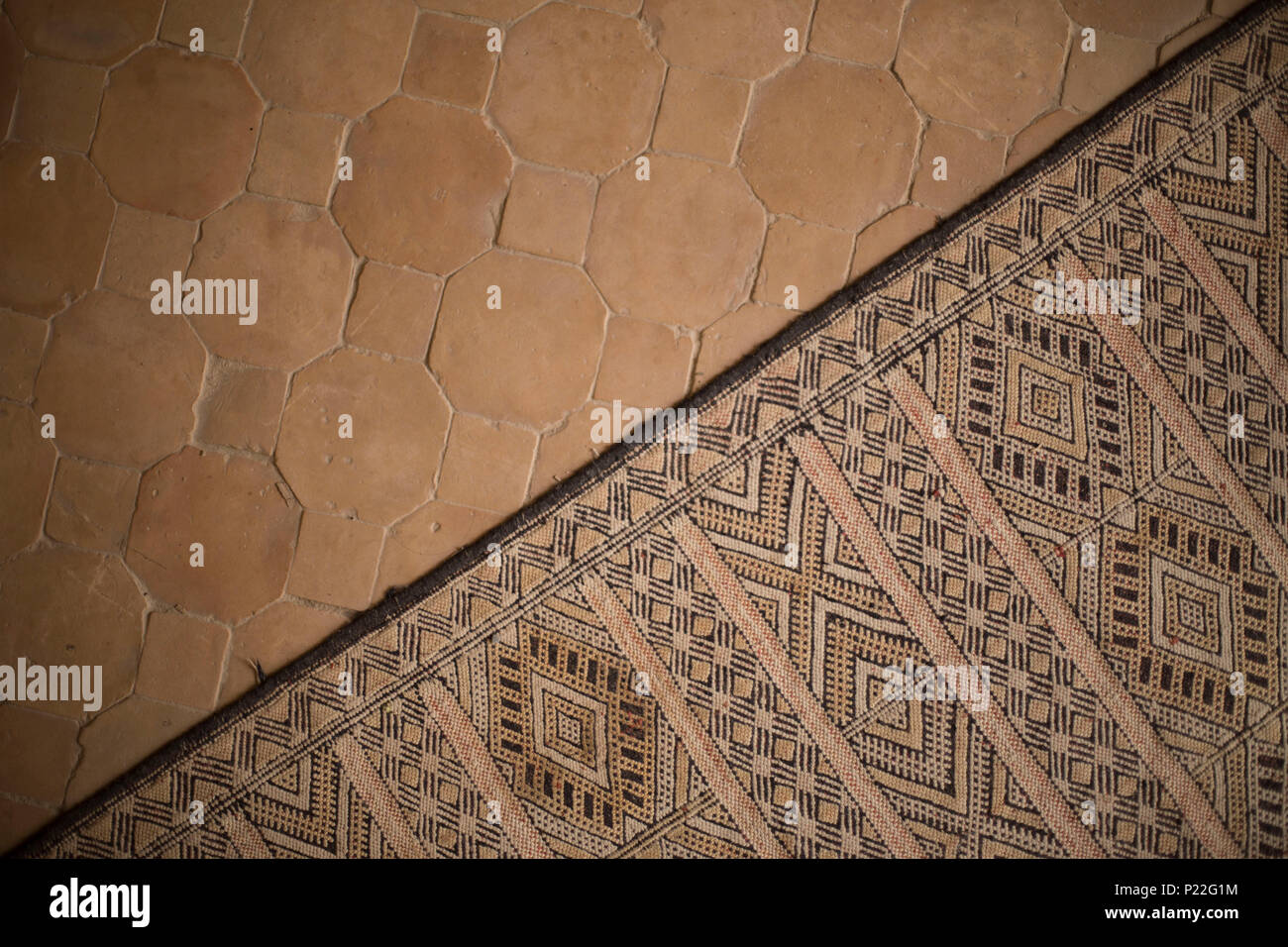 Marokko, Taroudant, traditionelle Teppich, Detail Stockfoto