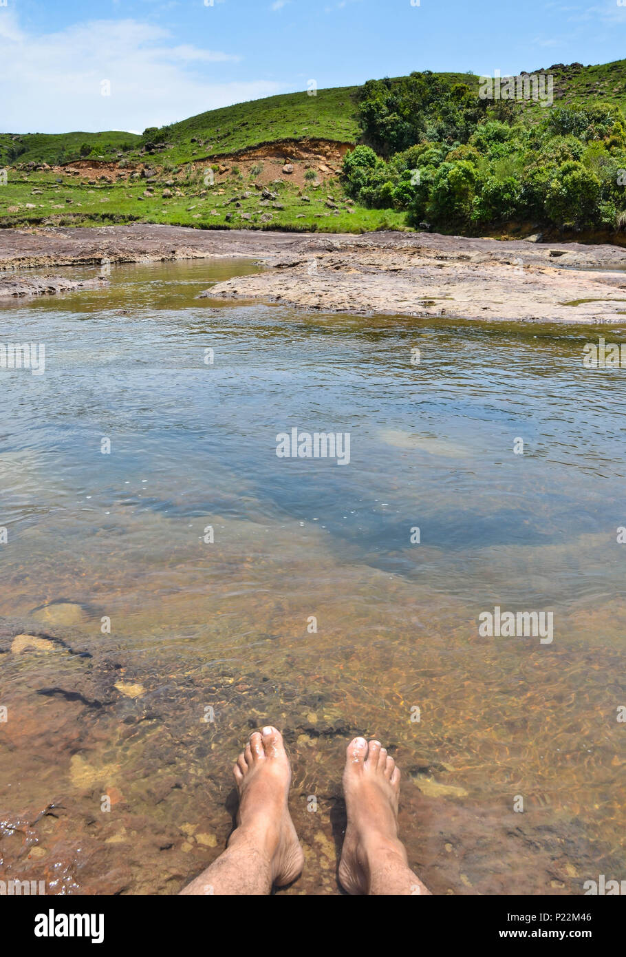 Natürliche Wellness von Körper und Geist bei cherrapunjee, meghalaya Stockfoto