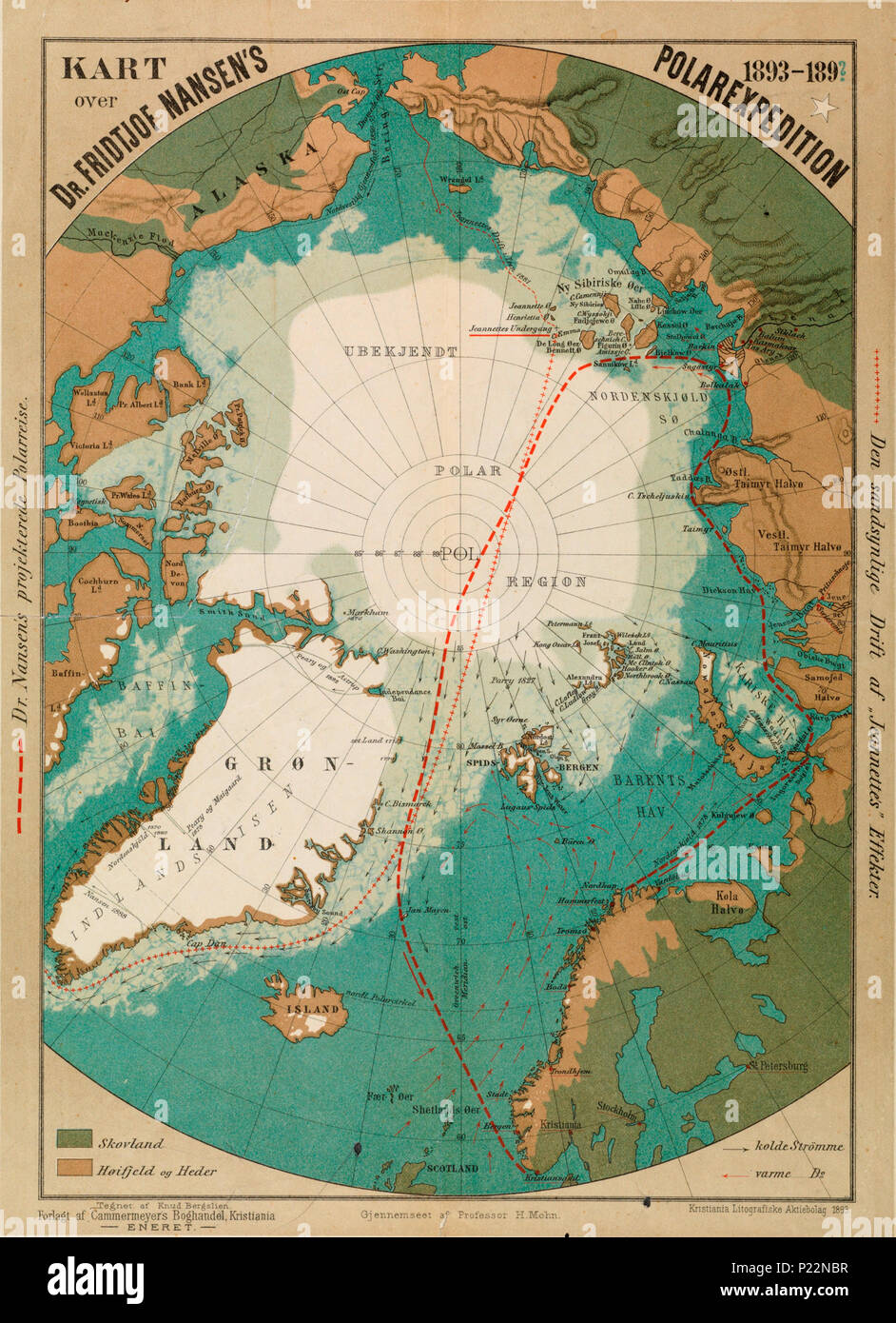 . Norsk Bokmål: Kart fra Nasjonalbibliotekets kartsamling. Er Kartet gitt ut i Kristiania (1893) og viser Nordområdene. Vor 1893. Knud Bergslien (1827 - 1908) Alternative Namen Knud Larsen Knud-Larsen Bergslien Beschreibung Bergslien, norwegischer Maler, Bruder von brynjulf Bergslien Datum der Geburt / Tod 15. Mai 1827 27. November 1908 Ort der Geburt / Todes Voss, Mittel-norwegen Oslo (Christiania) Kontrolle: Q 983663 VIAF: 77388048 ISNI: 0000 0000 6684 5656 ULAN: 500122036 LCCN: Nr. 2009063050 GND: 129242721 WorldCat 160 Kart über Fridtjof Nansen Polarexpedition 1893-189-no-nb krt Stockfoto