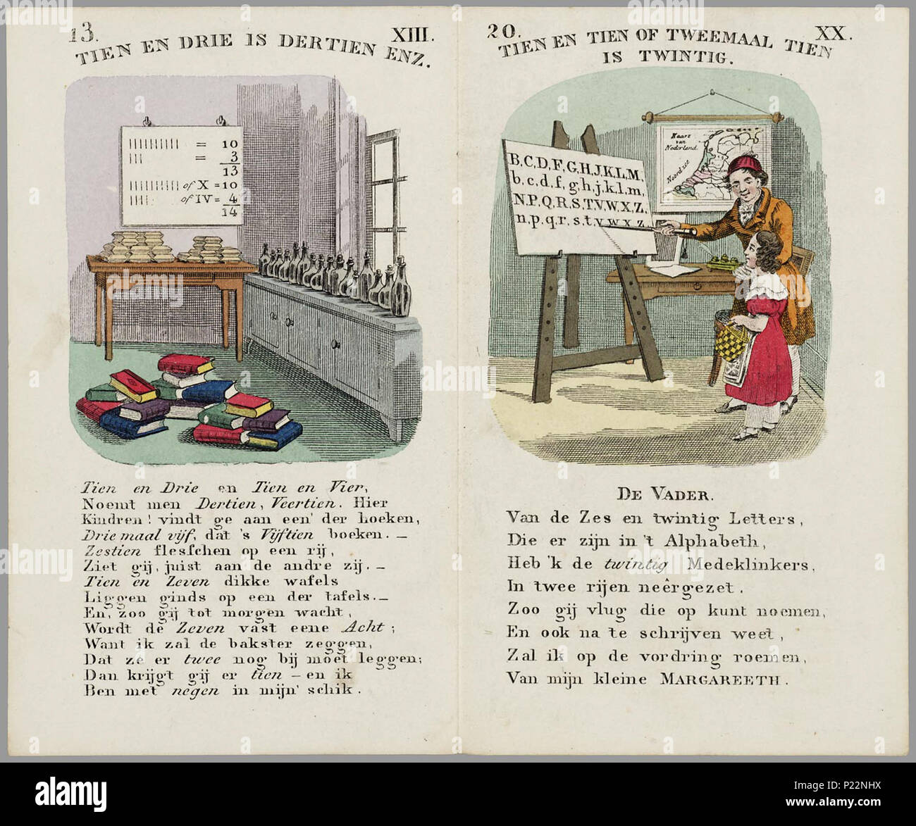 . Nommerkransje: een Geschenk voor Kinderen, sterben gaarne willen leeren tellen/Tür J.F.L. Müller. Prentenboekje met handgekleurde rijmende gravures en Teksten bij de getallen van 1 tot 13 en de tientallen van 20 tot 100. De afbeeldingen betreffen onder Meer: een Vader sterben Boeken geeft aan zijn Kinderen, een bedelaar, Vers geschoten Hazen, Vee in de wei en Spinnentiere in een Hok, Kinderen met een Boek met Notenschrift, straatscènes en huiselijke schaatsen taferelen, op een-Sloot-familie, Kinderen staande aan de eettafel, Spel met dobbelstenen, dominostenen, Kien - von lottospel, hinkelen, een leesles, een Stockfoto . Nommerkransje: een Geschenk voor Kinderen, sterben gaarne willen leeren tellen/Tür J.F.L. Müller. Prentenboekje met handgekleurde rijmende gravures en Teksten bij de getallen van 1 tot 13 en de tientallen van 20 tot 100. De afbeeldingen betreffen onder Meer: een Vader sterben Boeken geeft aan zijn Kinderen, een bedelaar, Vers geschoten Hazen, Vee in de wei en Spinnentiere in een Hok, Kinderen met een Boek met Notenschrift, straatscènes en huiselijke schaatsen taferelen, op een-Sloot-familie, Kinderen staande aan de eettafel, Spel met dobbelstenen, dominostenen, Kien - von lottospel, hinkelen, een leesles, een Stockfoto