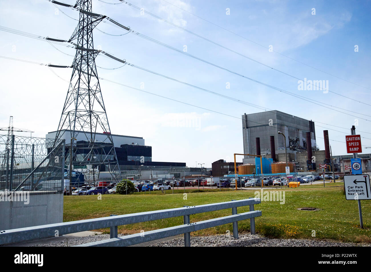 Heysham Kernkraftwerk Lancashire England Großbritannien Stockfoto